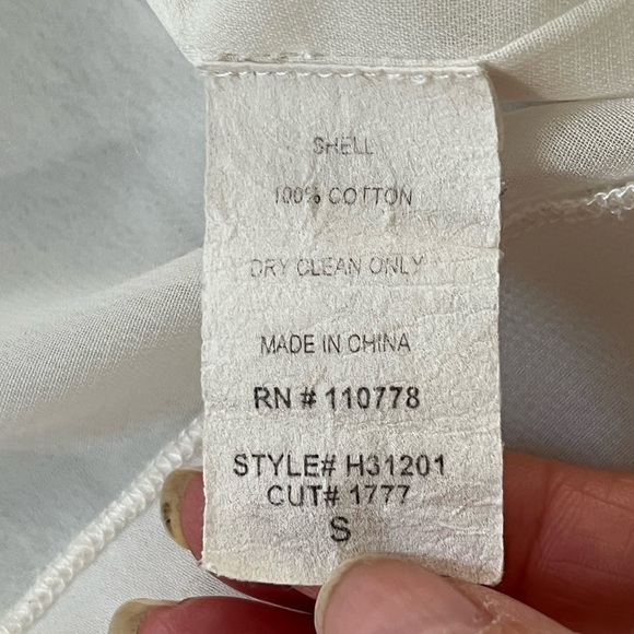 Hazel Anthropologie Boho Women’s Floral Embroidered Blouse Small Cottagecore - Picture 10 of 12